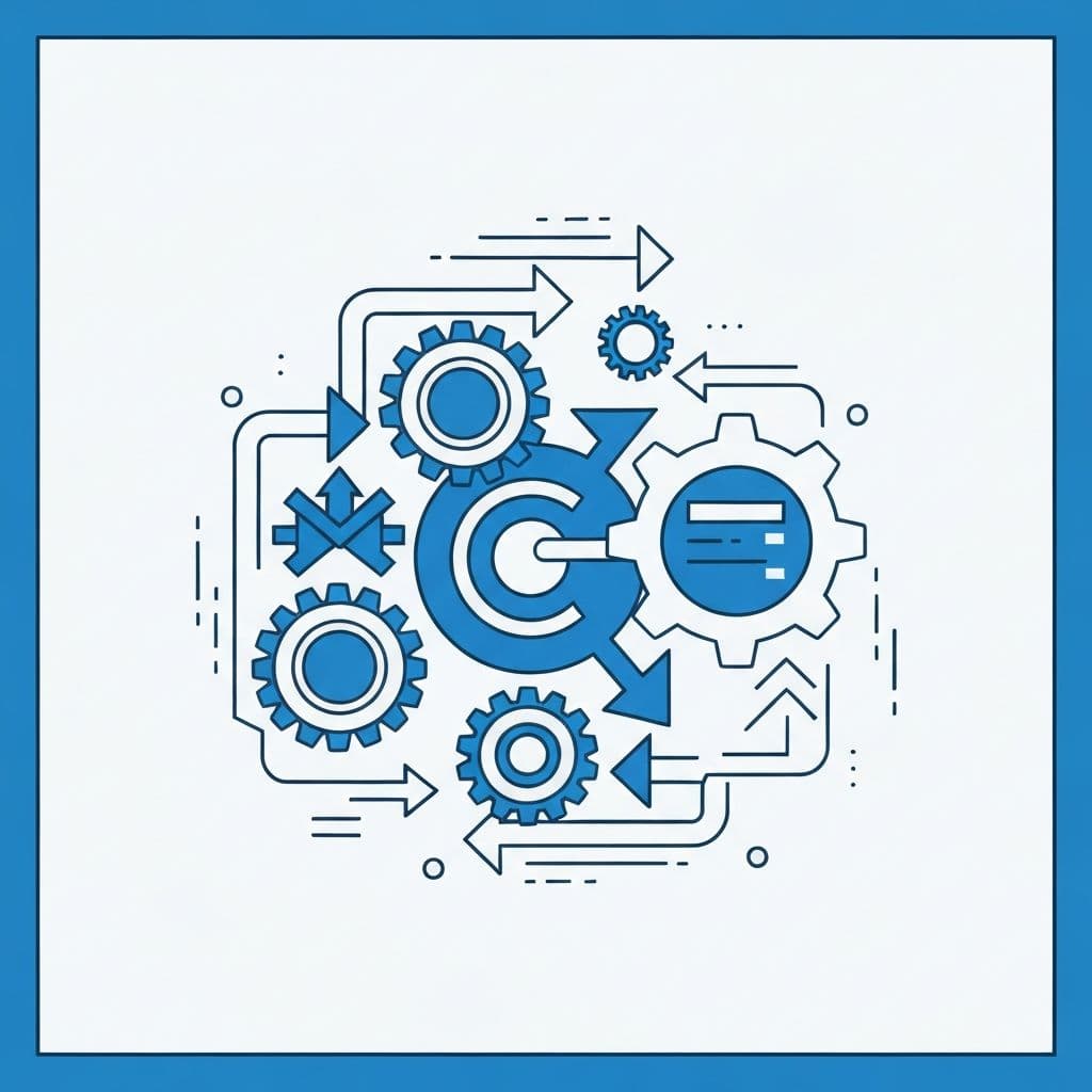 Service workflow illustration